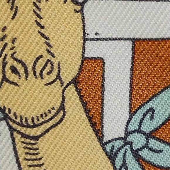 Auth HERMES Twilly 063900S Orange White Multi Silk - Scarf - Picture 5 of 6